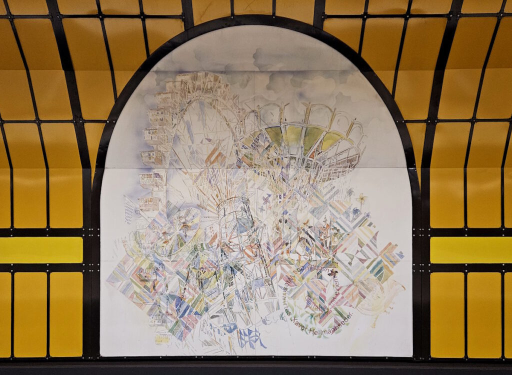 U4 U5 Theresienwiese Wandbild von Ricarda Dietz