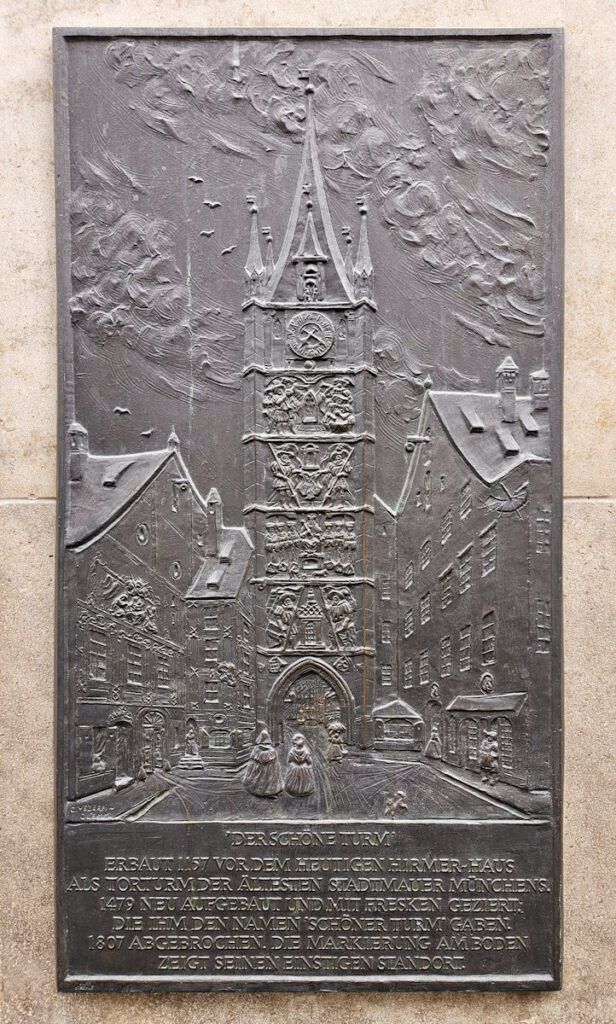 Gedenktafel Der schöne Turm
