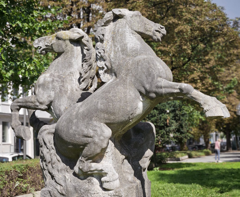 Franz Mikorey: Springende Pferde