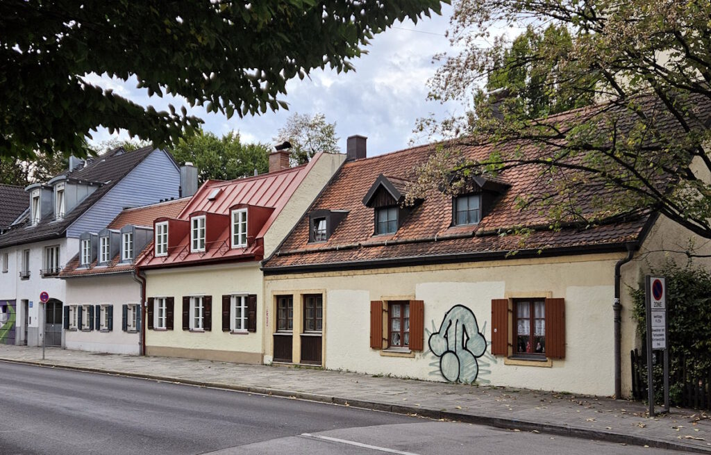 Kirchenstraße in Haidhausen: Kleinhäuser