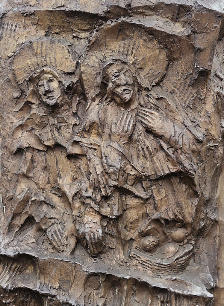 Max Faller Bronzesäule St. Klara