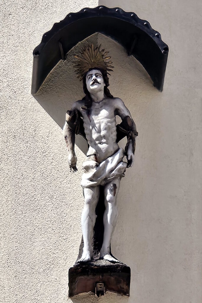 Fassadenfigur Sebastian