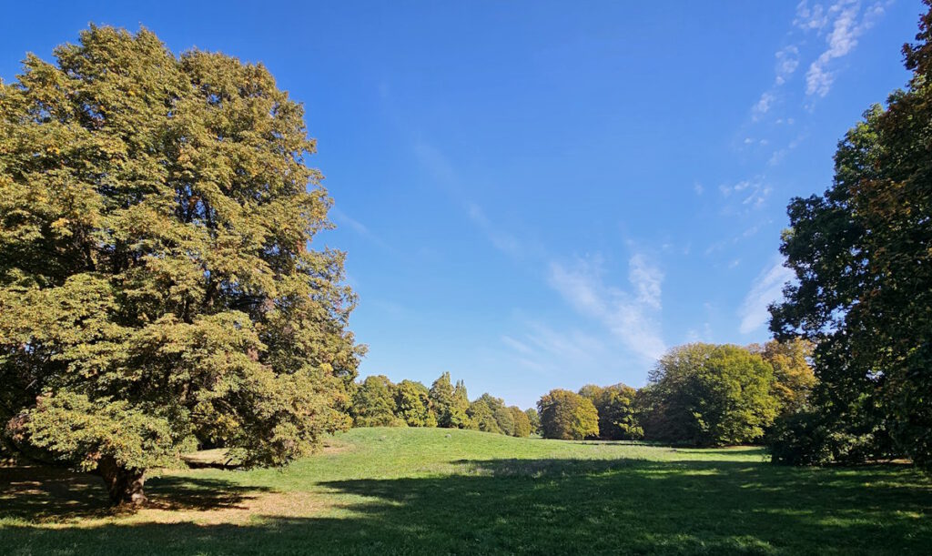 Parkanlage entlang der Wahnfriedallee