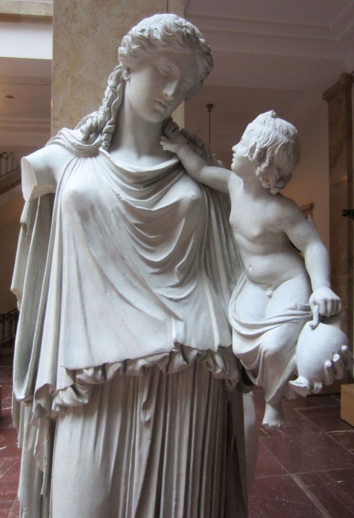 Abgüsse Klassischer Bildwerke: Eirene mit Ploutos