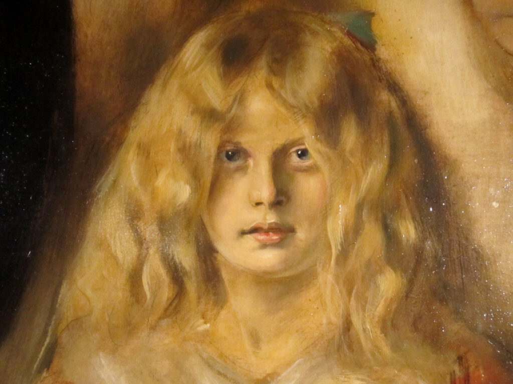 Franz von Lenbach mit Frau und Töchtern: Marion