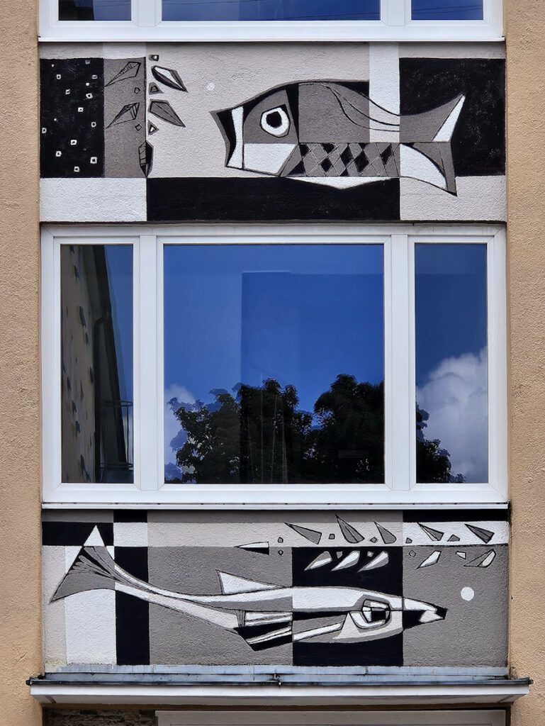 Speyererstraße 17 Schwabing Fassadenmalerei