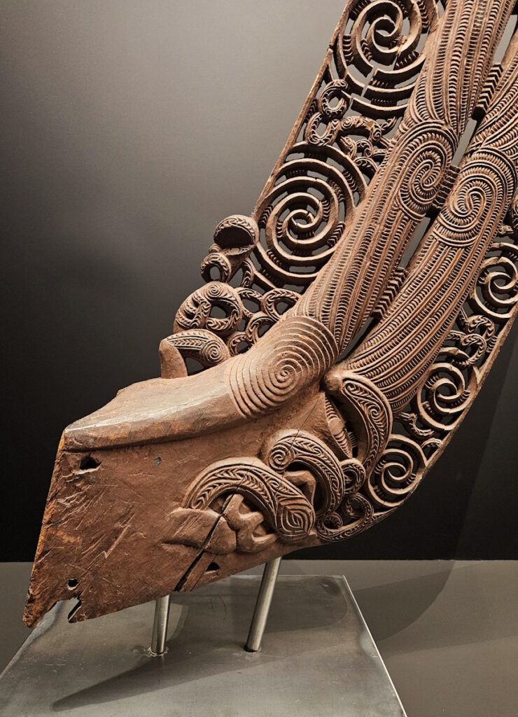 Hecksteven eines Kriegsbootes