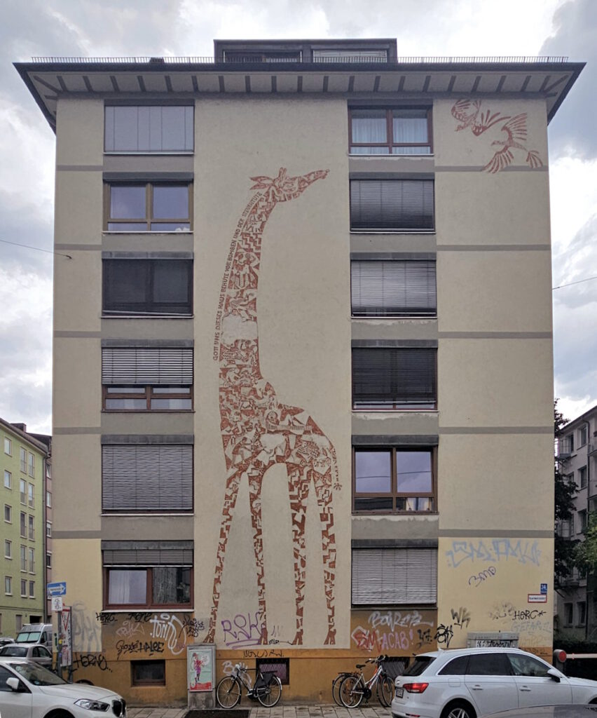 Mural an der Heßstraße 34
