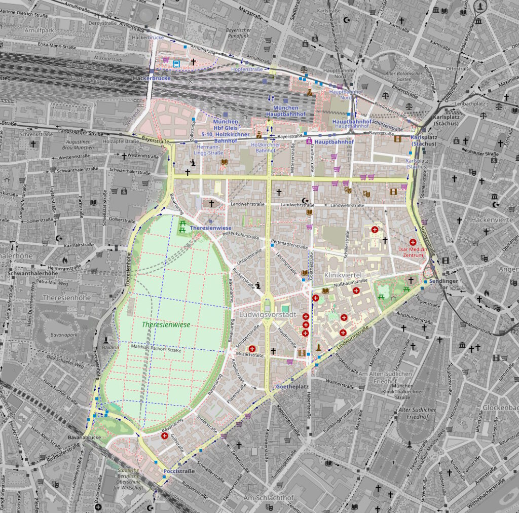 München, Stadtbezirk 2: Ludwigsvorstadt-Isarvorstadt Übersicht