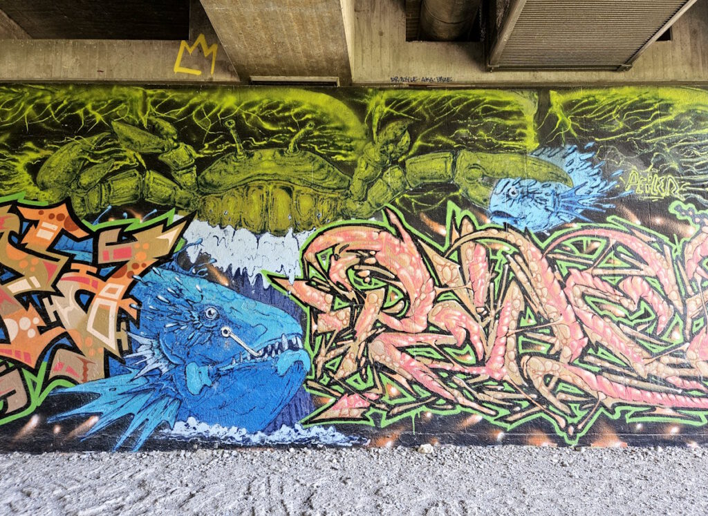 Streetart Brudermühlbrücke