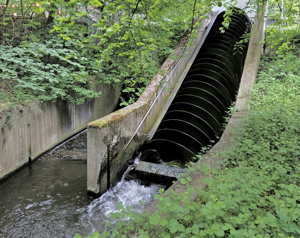 Biederstein: Kleinkraftwerk beim Brunnwart