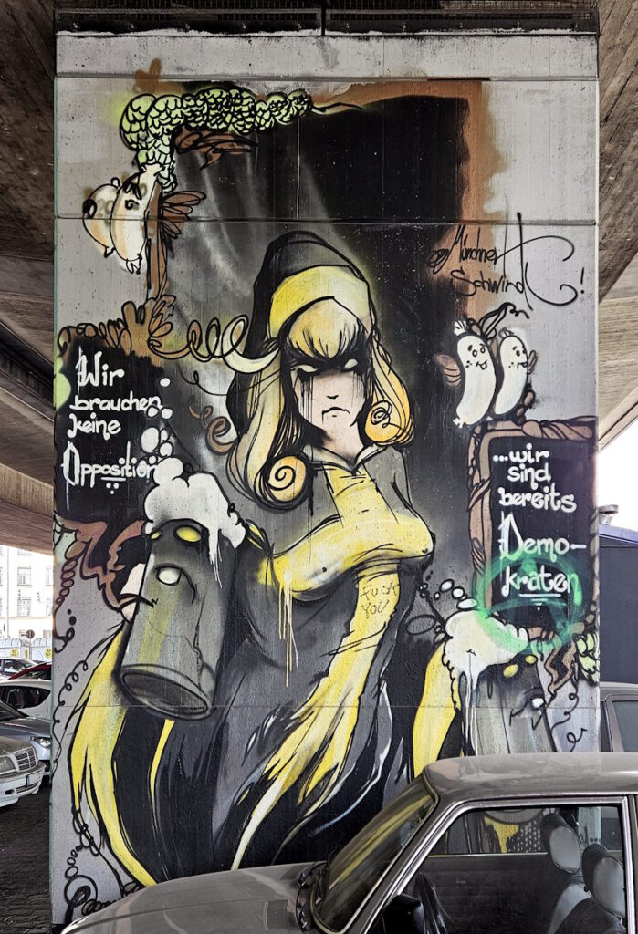 Freiluftgalerie unter der Donnersbergerbrücke