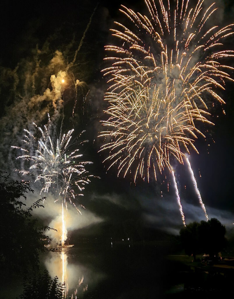 Feuerwerk im Olympiapark