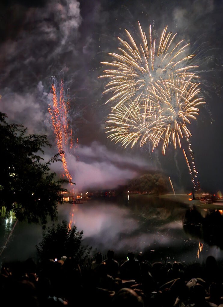 Feuerwerk im Olympiapark