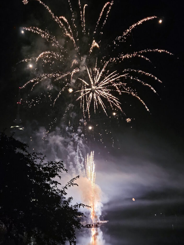 Feuerwerk im Olympiapark