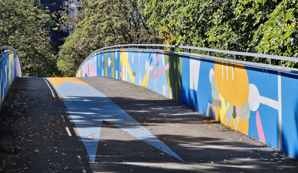 Fußgängerbrücke über den Karl-Marx-Ring