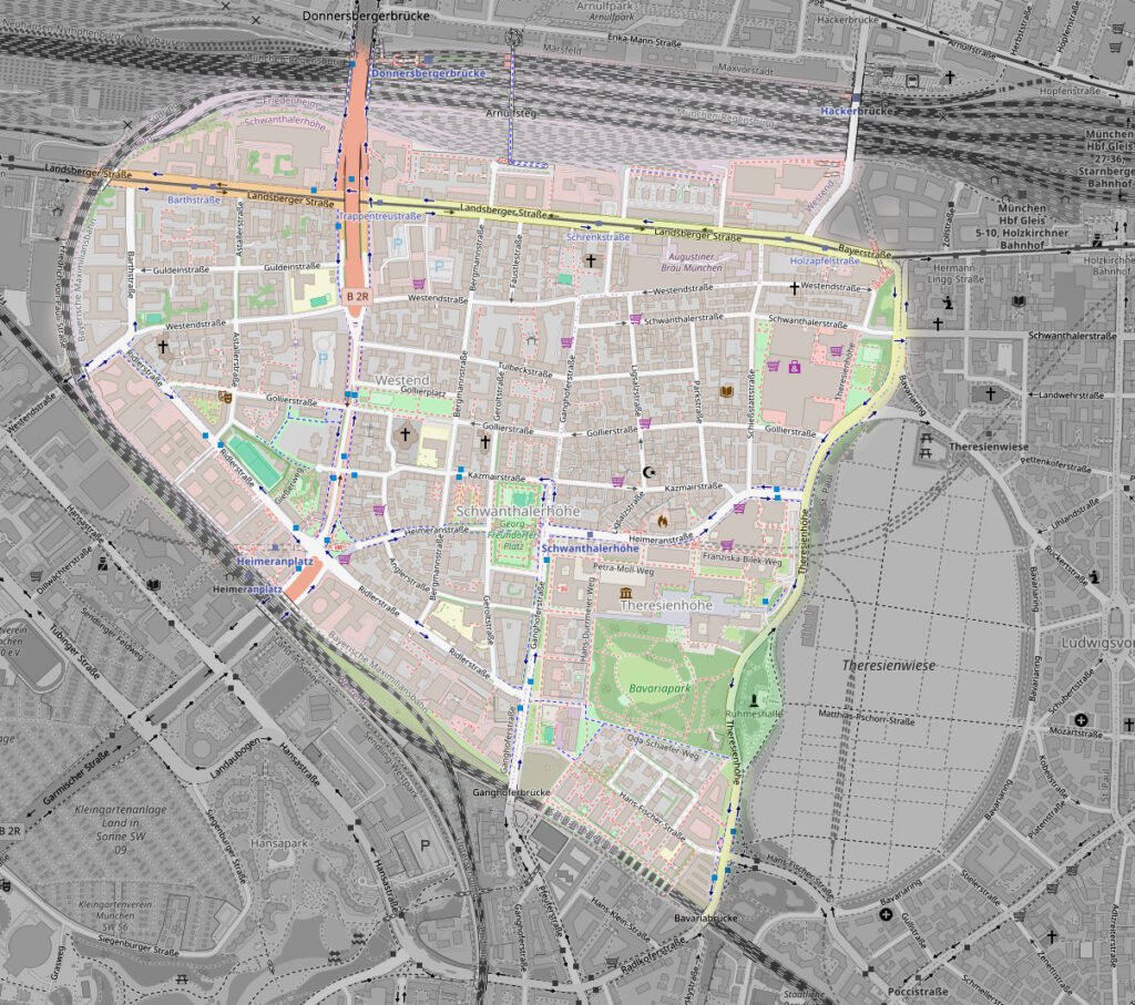München, Stadtbezirk 8: Schwanthalerhöhe