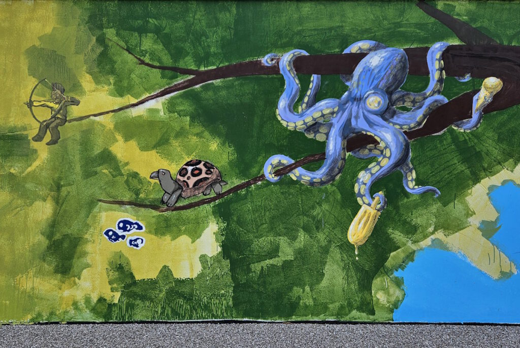 Streetart Brücke Offenbachstraße Pasing