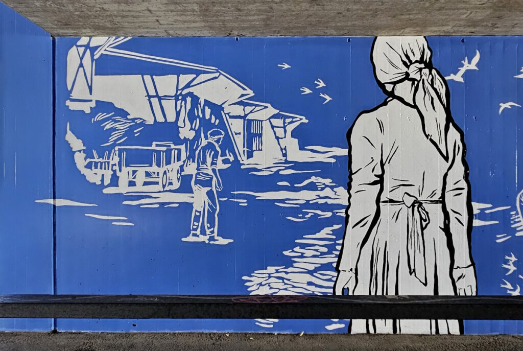 Flachsröste Lohhof Streetart am Bahnhzof