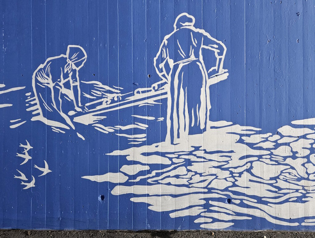 Flachsröste Lohhof Streetart am Bahnhzof