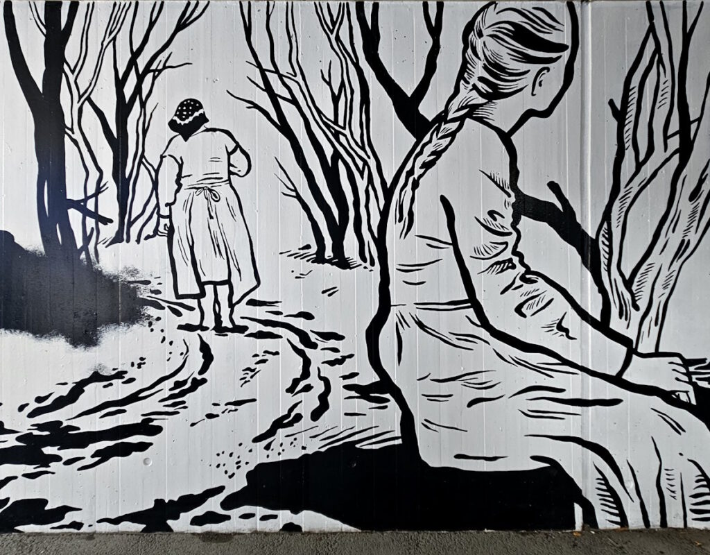 Flachsröste Lohhof Streetart am Bahnhzof