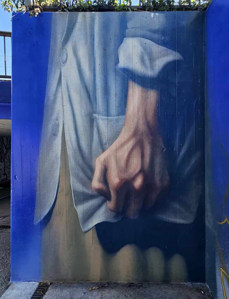 Flachsröste Lohhof Streetart am Bahnhzof