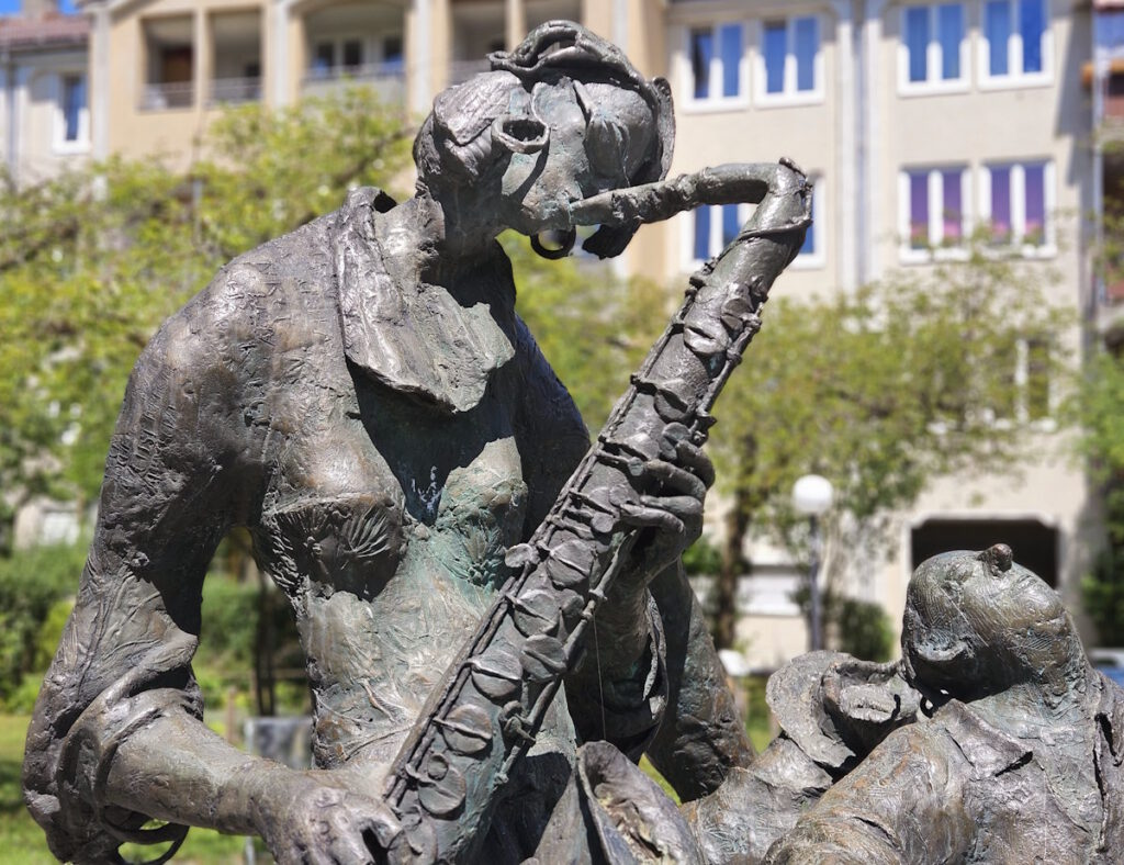 Gartenstadt Heidemannstraße Carl-Orff-Bogen Figurengruppe