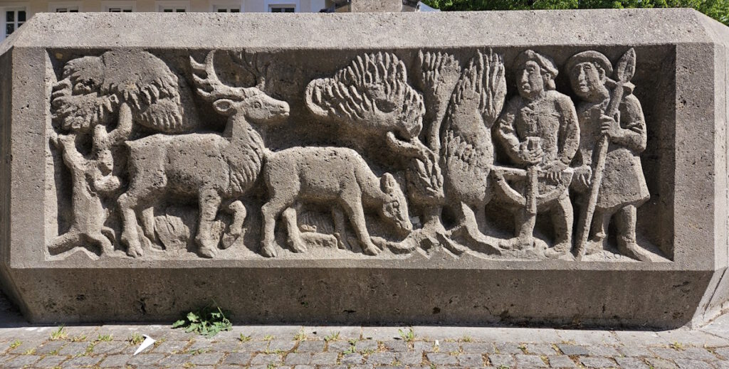 Karl Oppenrieder: Geschichtsbrunnen in Perlach