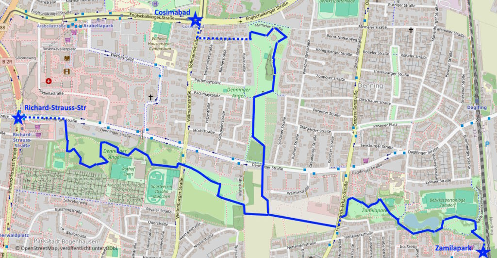 Spazierwege Denninger Anger Zamilapark