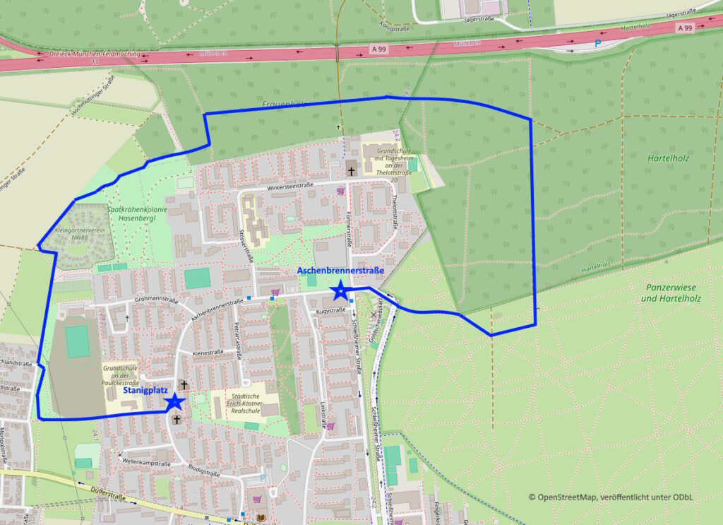 Hasenbergl Frauenholz Hartelholz