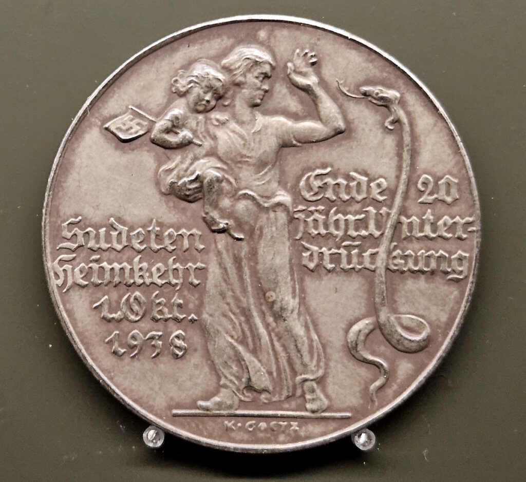 Sudetendeutsches Museum München Gedenkmünze zum Münchner Abkommen