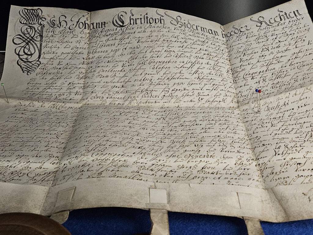 Kaufvertrag von 1709