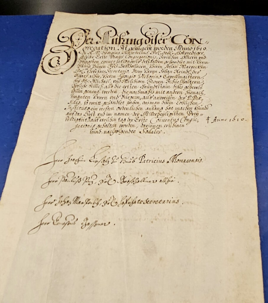 Gründungsurkunde 1610