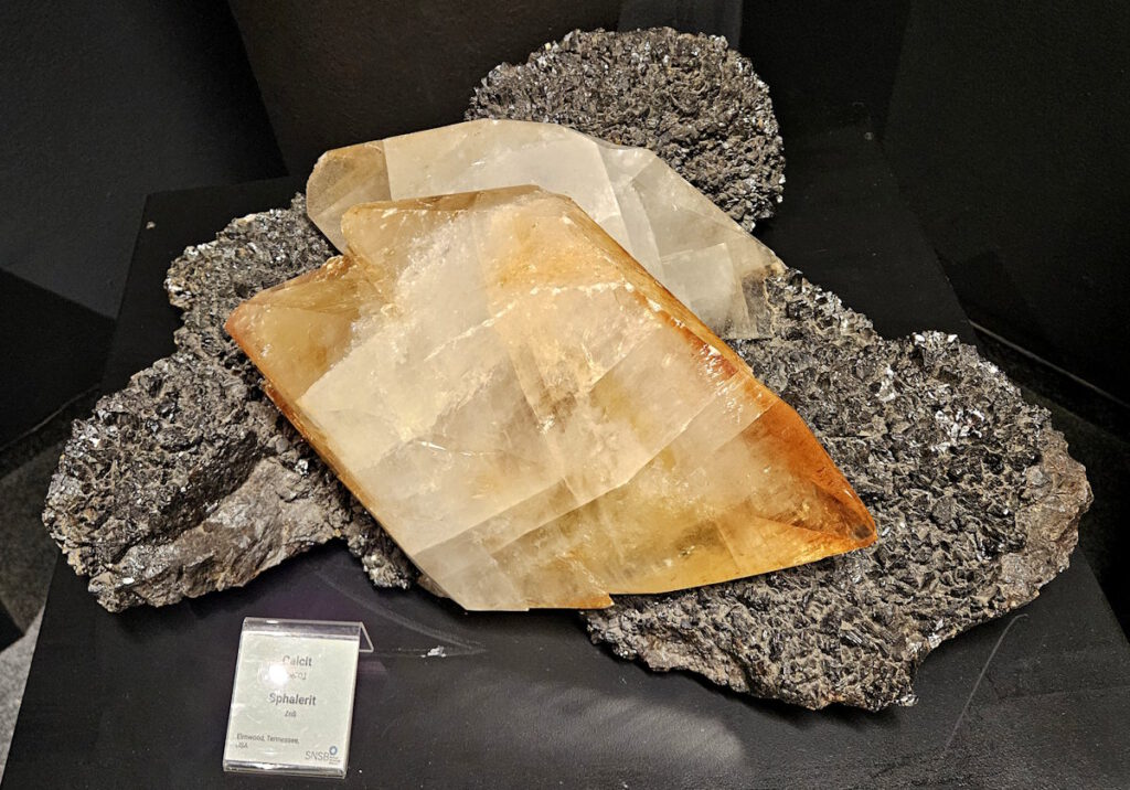 Calcit, Sphalerit