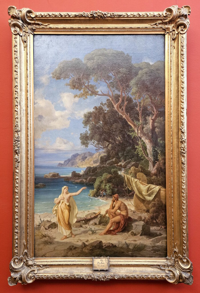 Friedrich Preller d. Ä.: Odysseus nimmt Abschied von Kalypso