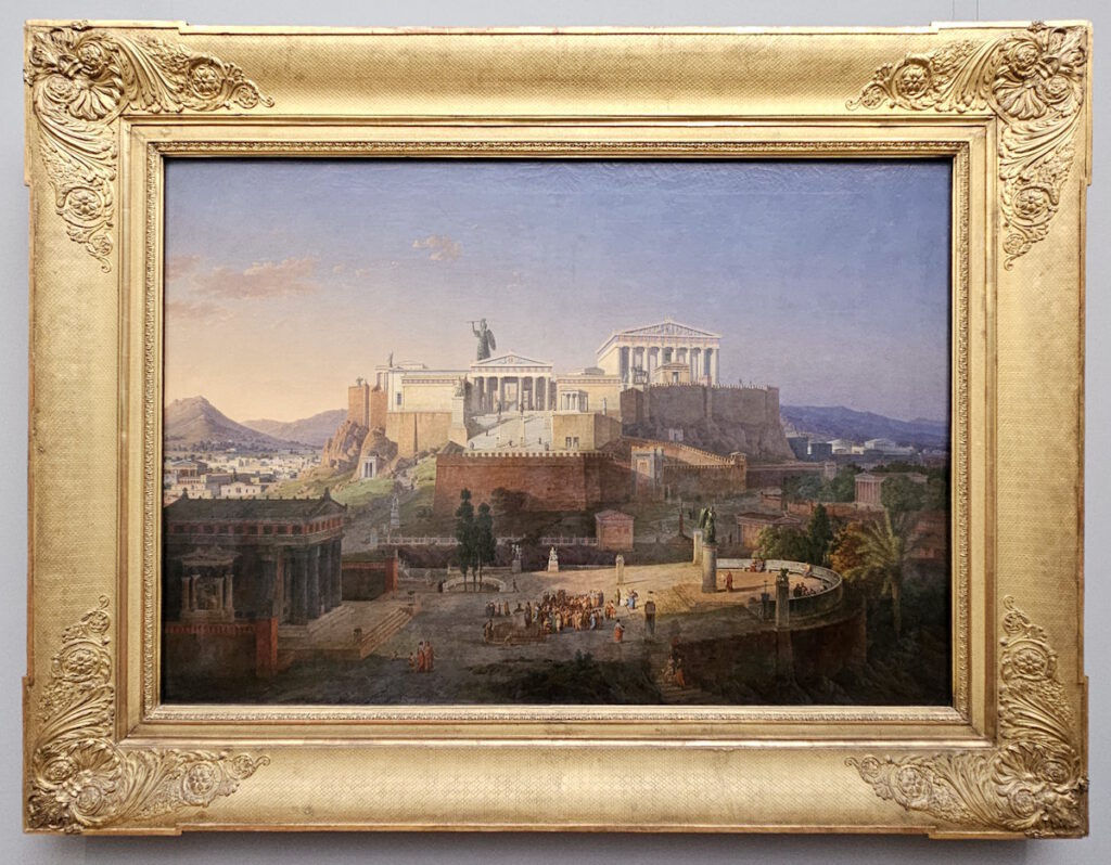 Leo von Klenze: Ideale Ansicht der Akropolis und des Areopags in Athen