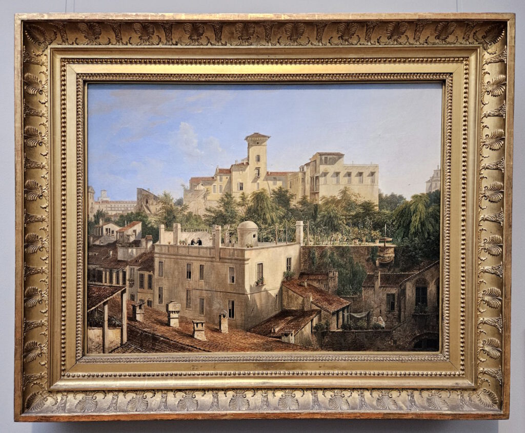 Domenico Quaglio: Blick auf die Villa Malta in Rom